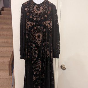 Anthropologie Cut-Out Maxi Dress